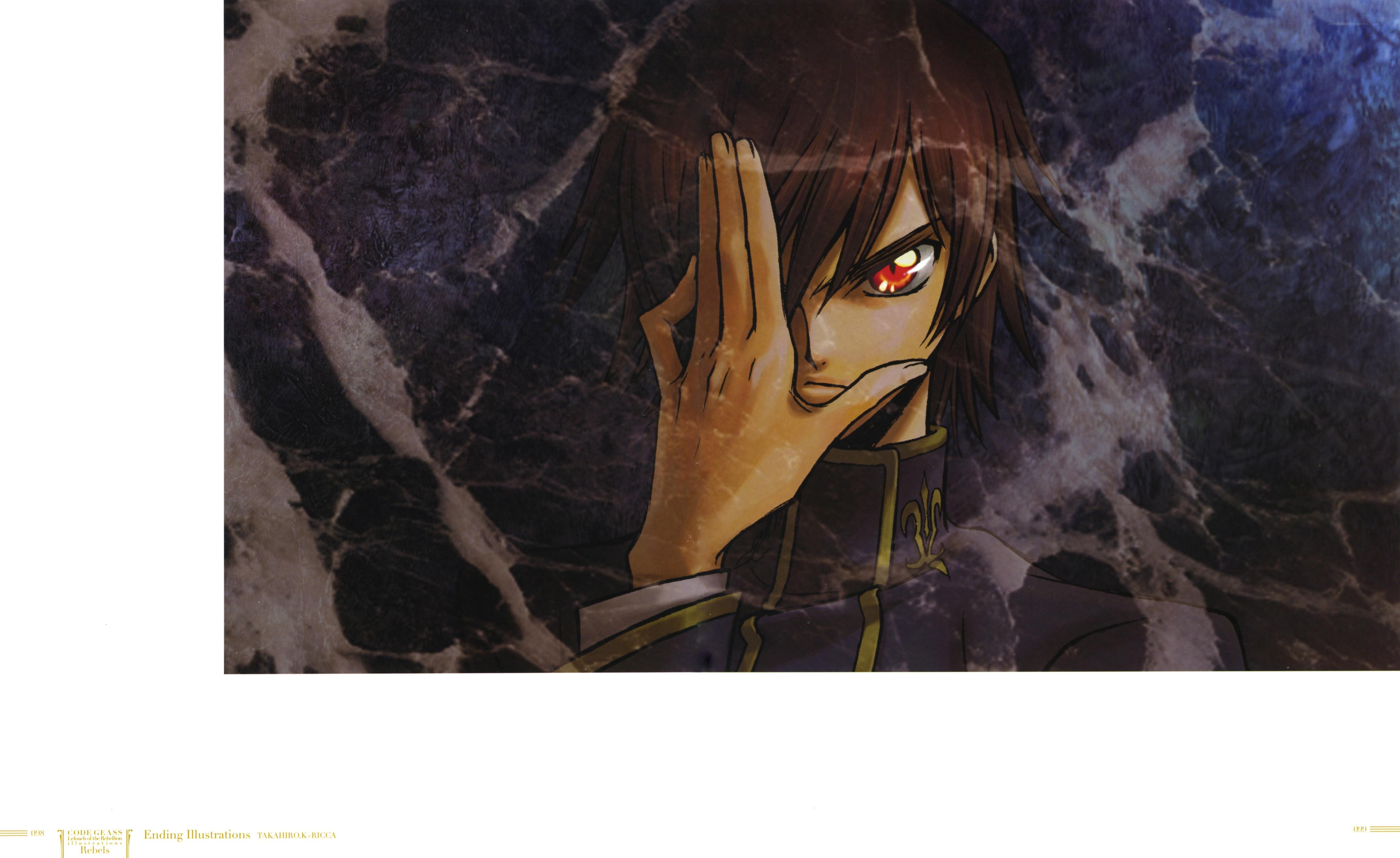 anime character with red eye