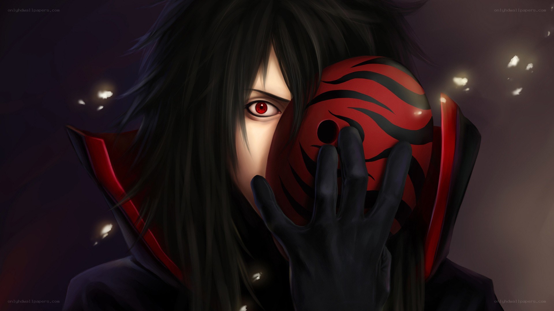 anime character with red eye
