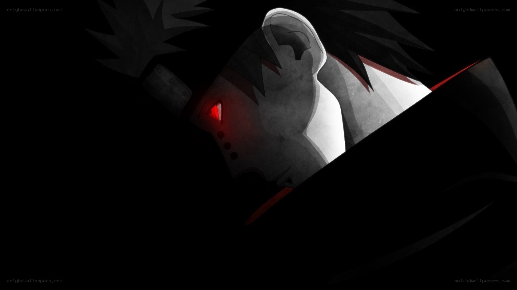 anime character with red eye