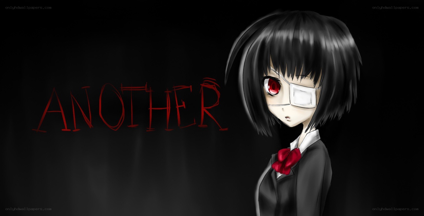 Anime character with red eye