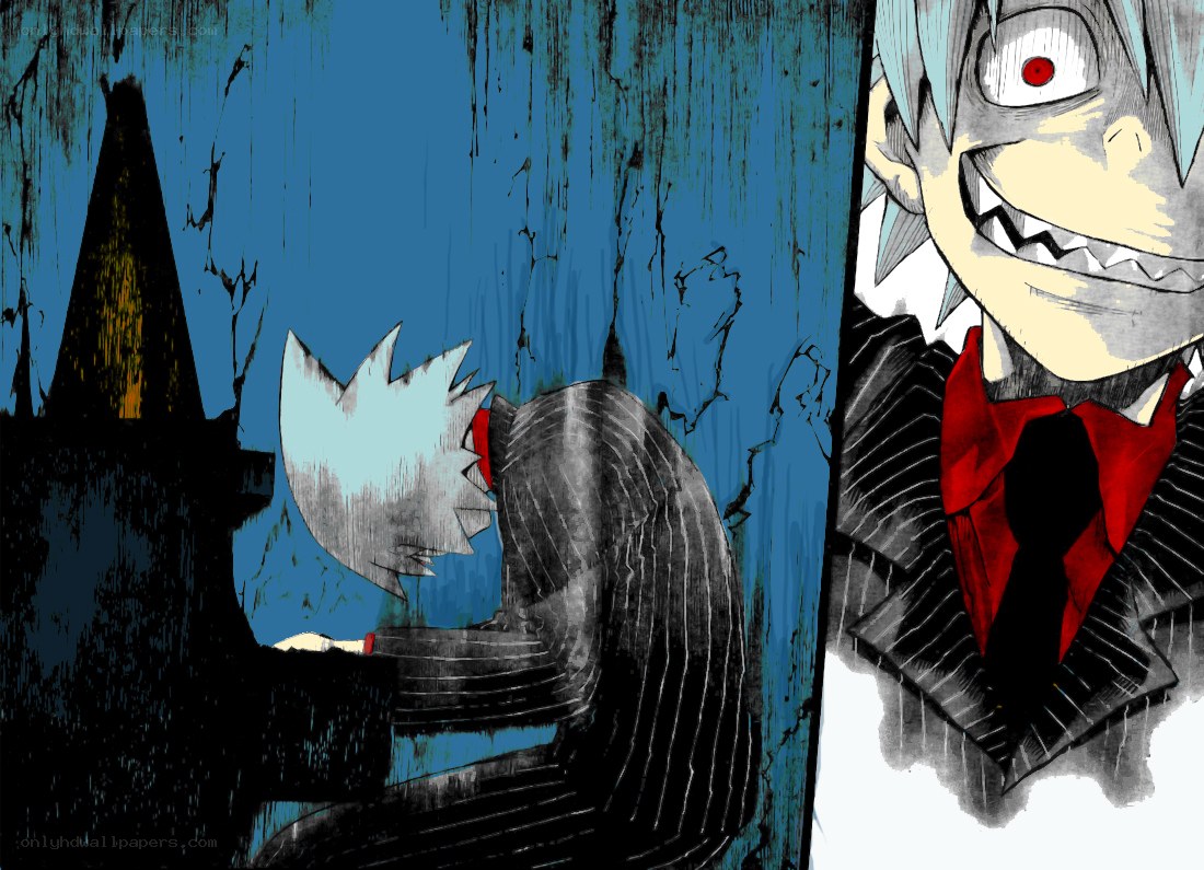 anime character with red eye