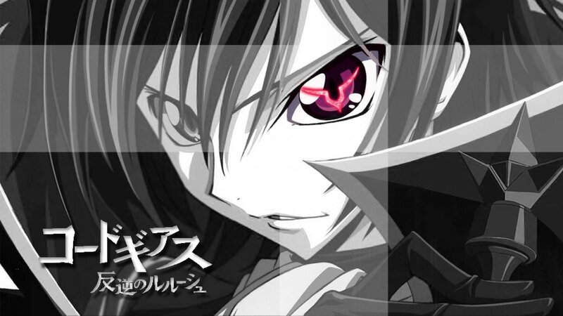 Anime Character with Red Eye — Black, Dramatic, Sword