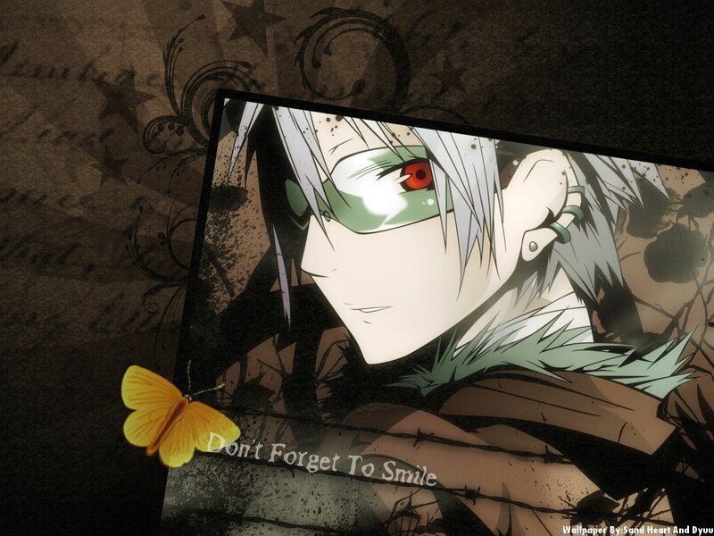 Anime Character with Red Eye — Brown