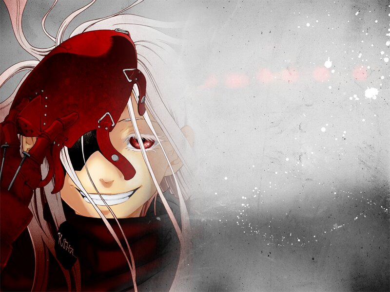 Anime Character with Red Eye — Dramatic, Manga, Red Glove