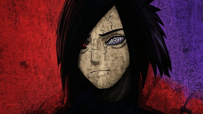 Anime Character with Red Eye — Dramatic, Manga