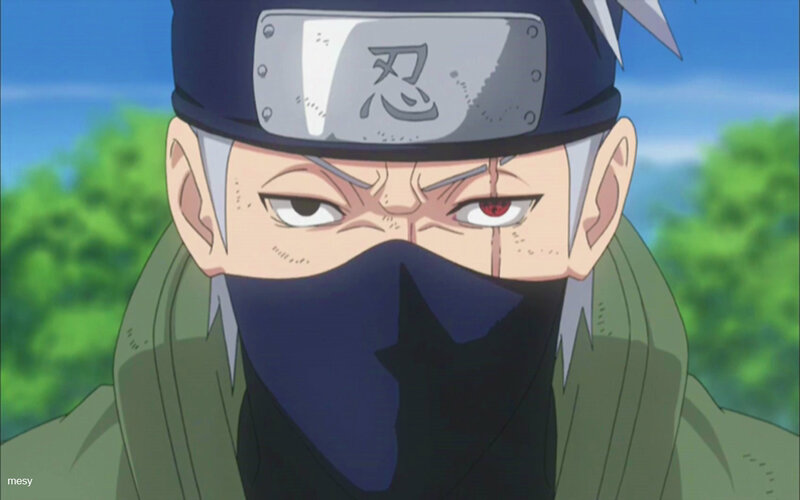Anime Character with Red Eye — Green
