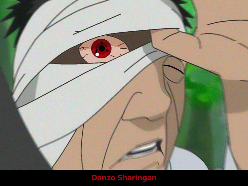 Anime Character with Red Eye — White, Intense