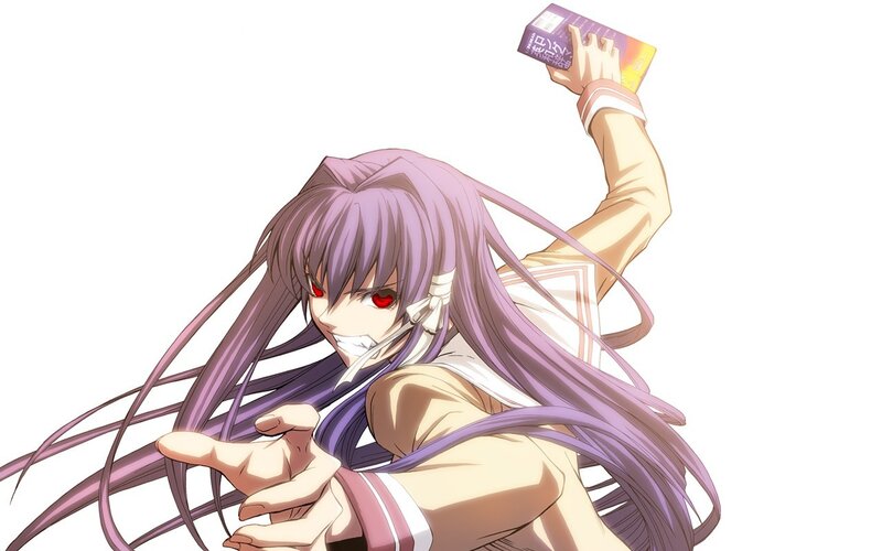 anime character with red eyes