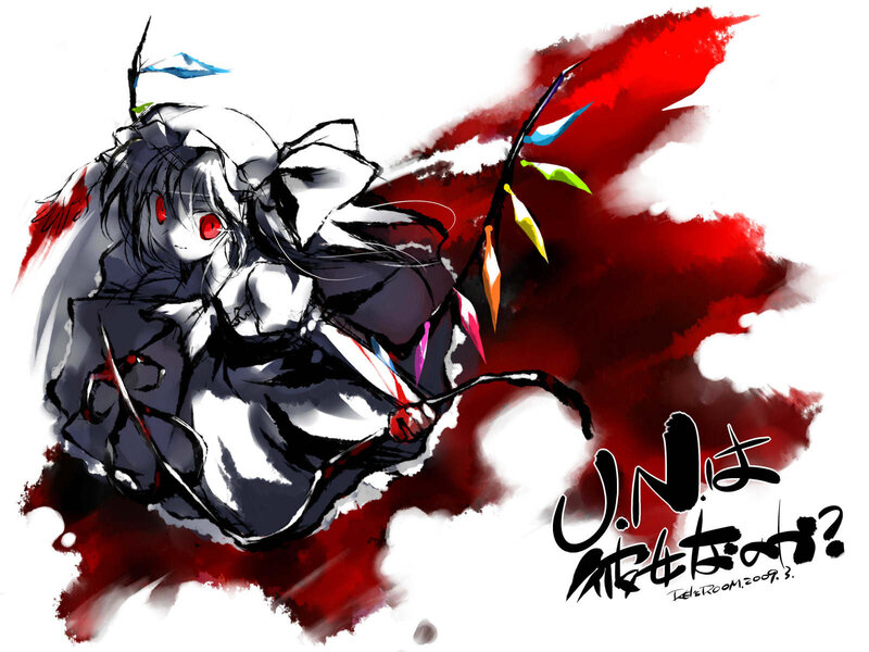 anime character with red eyes