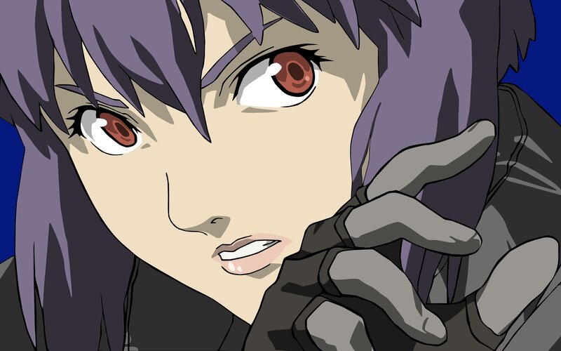 anime character with red eyes