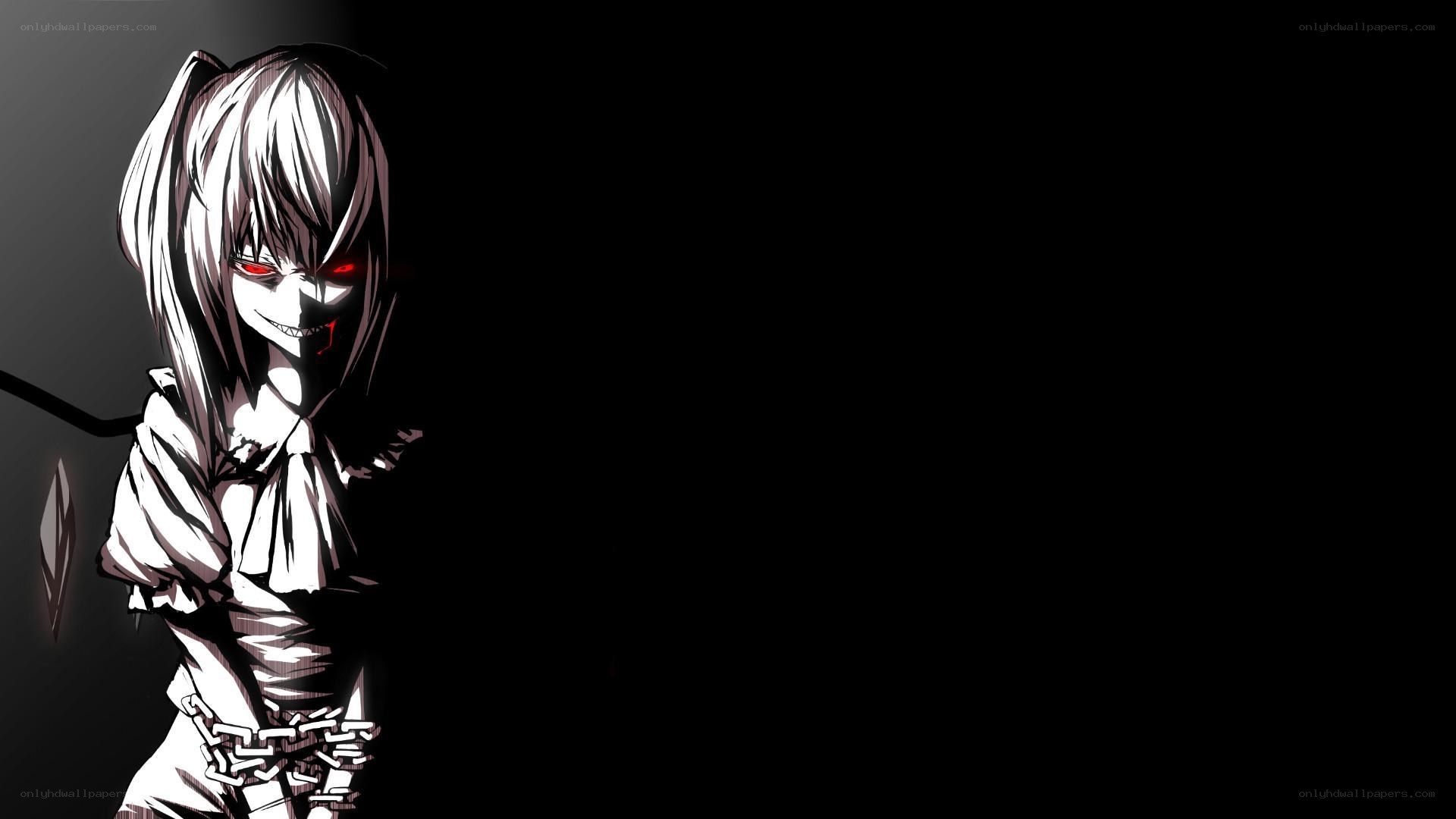 anime character with red eyes