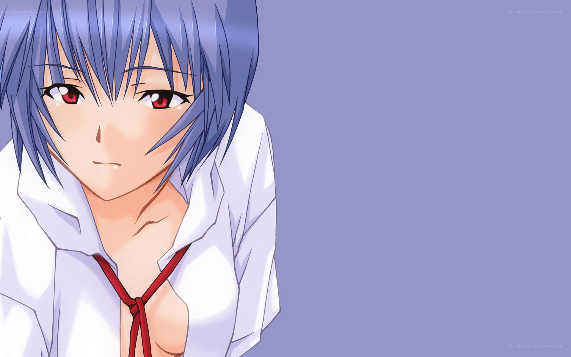 anime character with red eyes