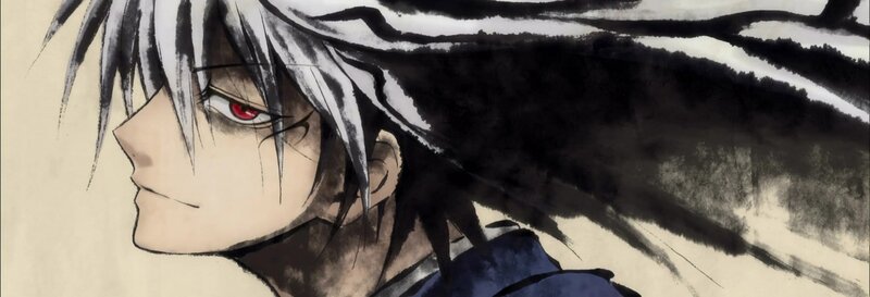 anime character with red eyes