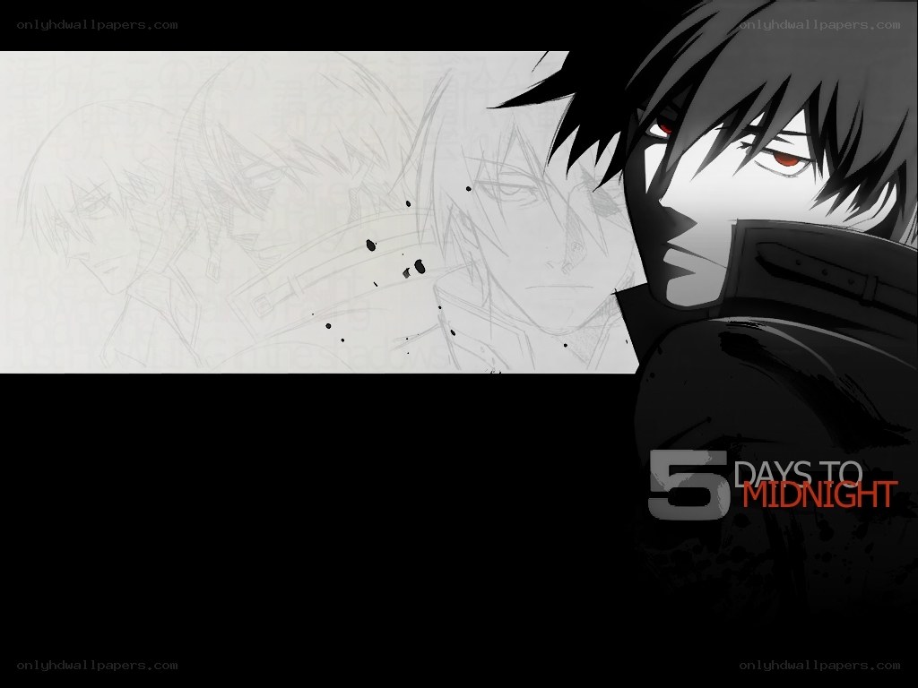 anime character with red eyes