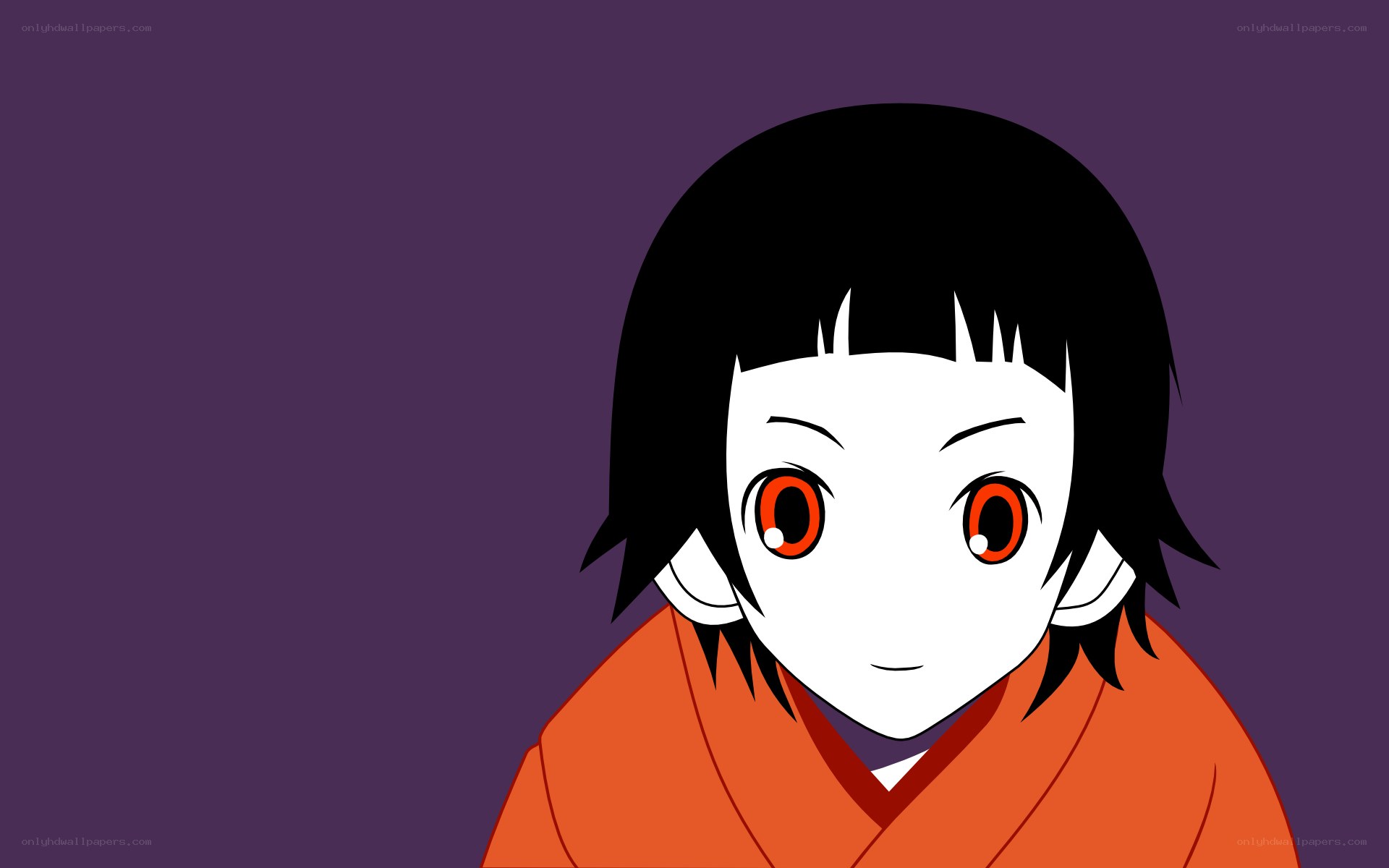 anime character with red eyes