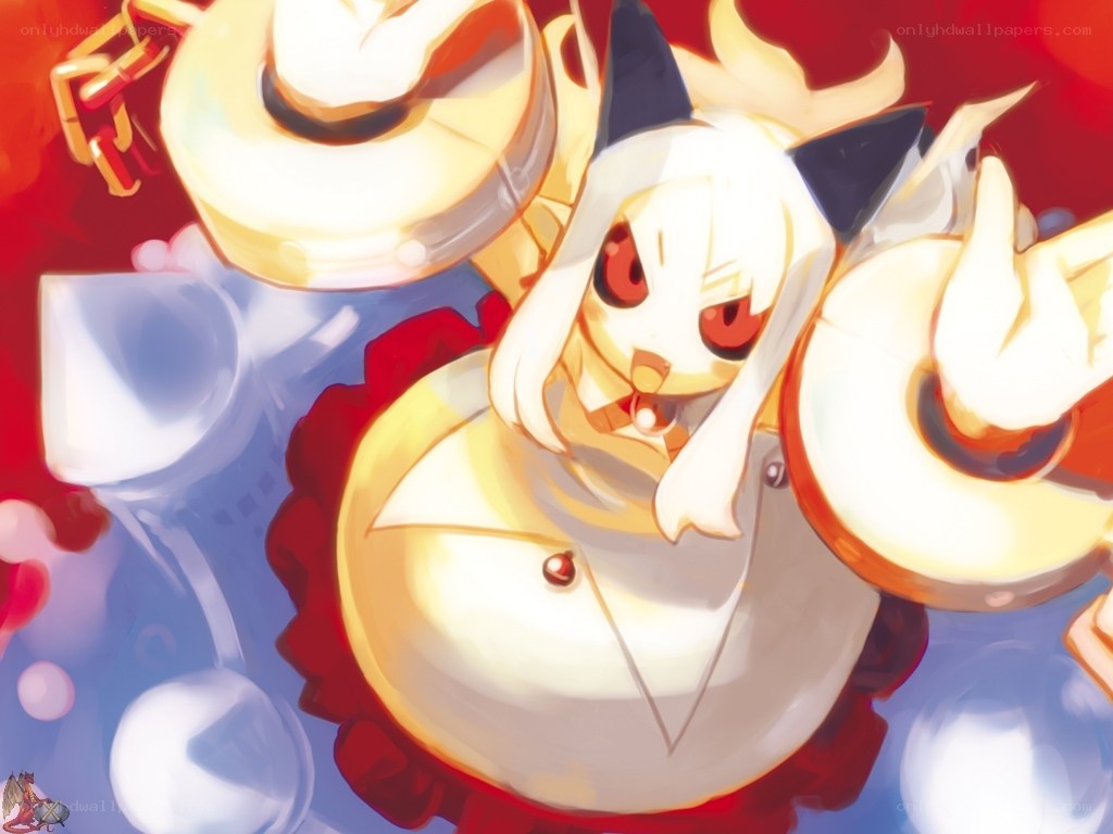anime character with red eyes