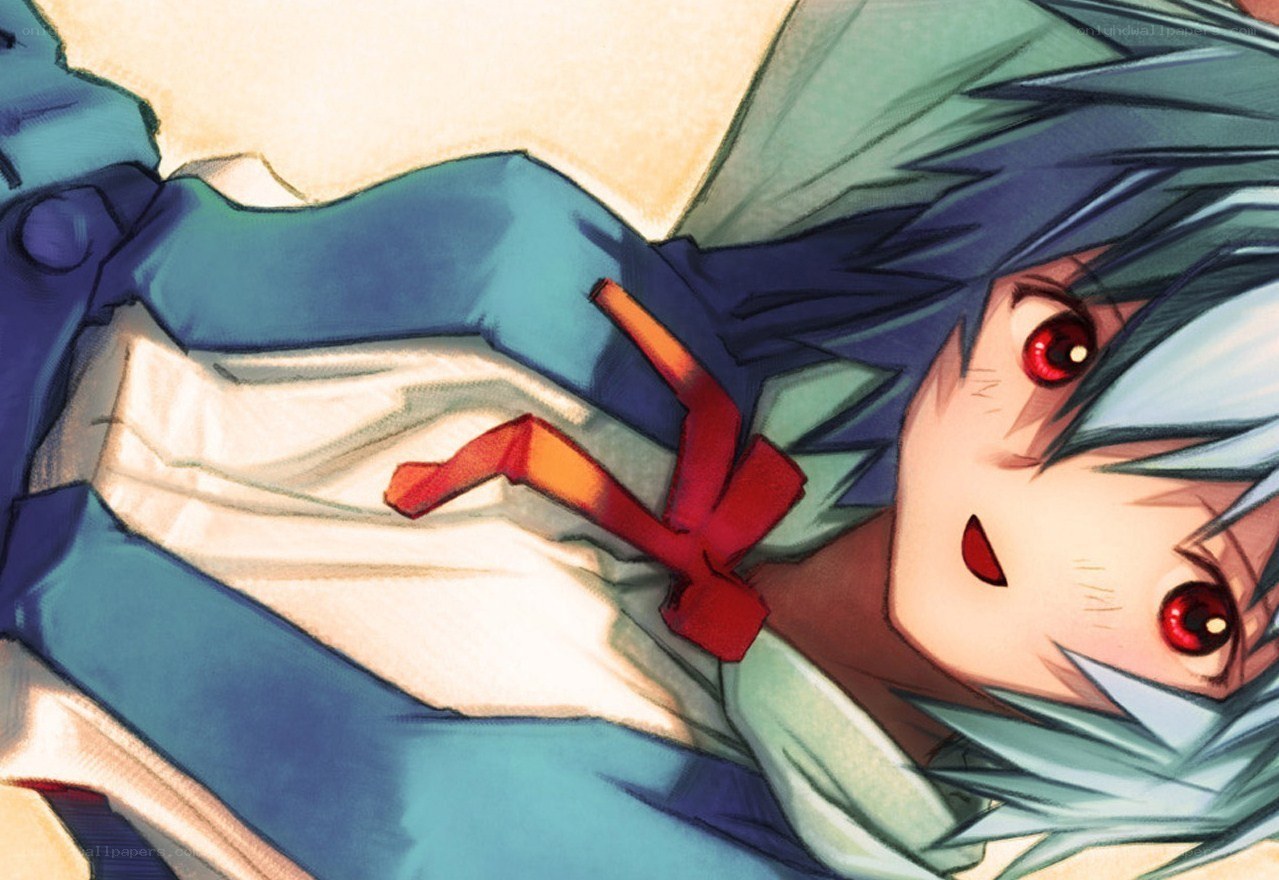 anime character with red eyes