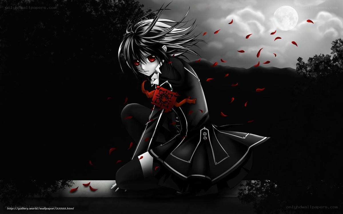 anime character with red eyes
