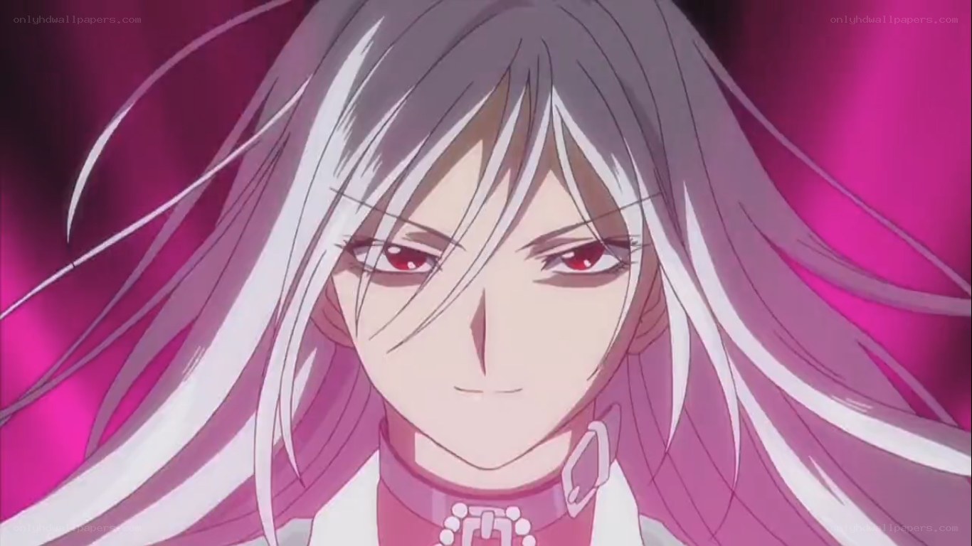 anime character with red eyes