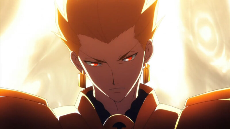 anime character with red eyes