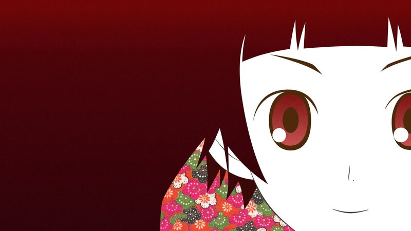 anime character with red eyes