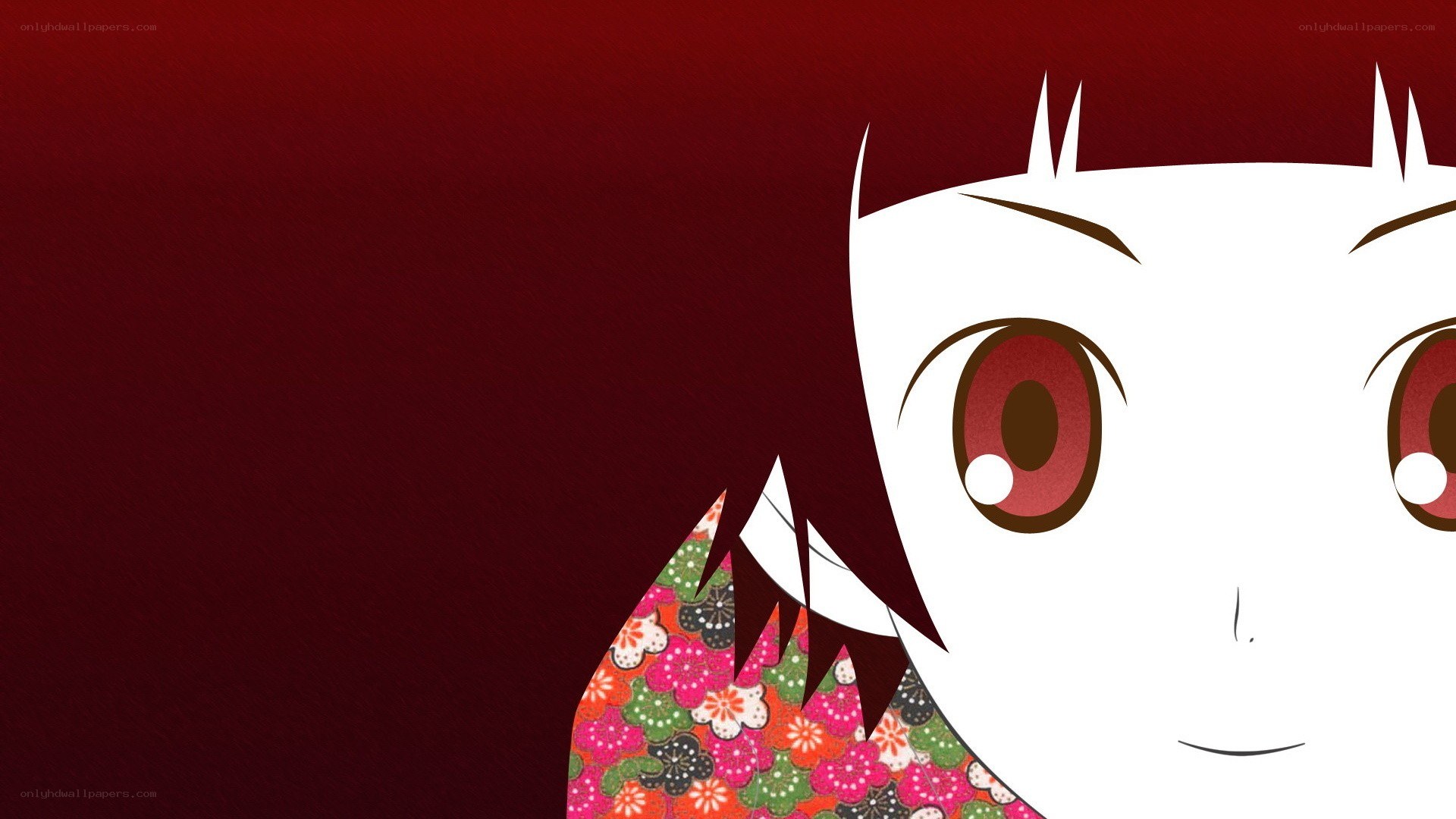 anime character with red eyes