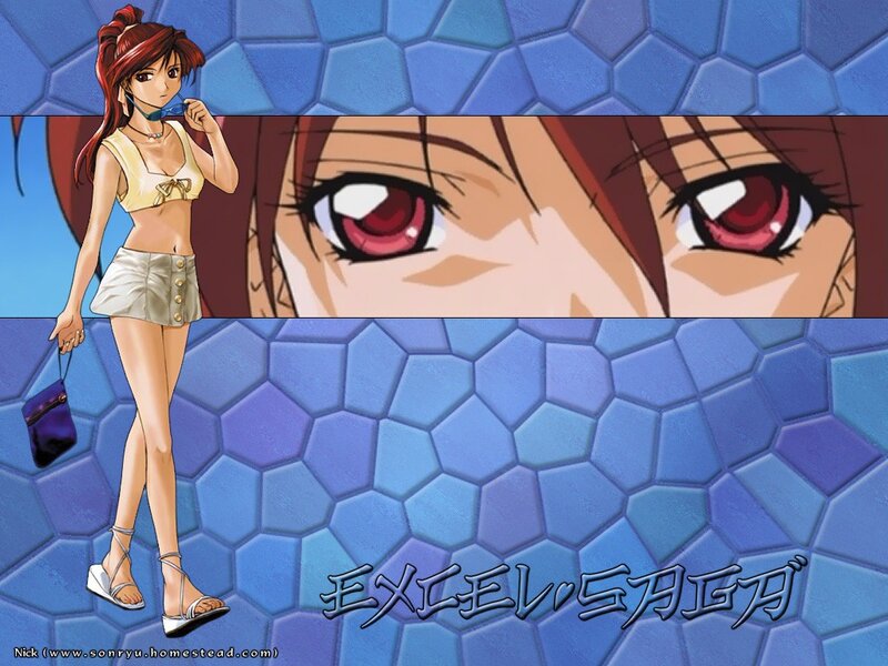 Anime character with red eyes