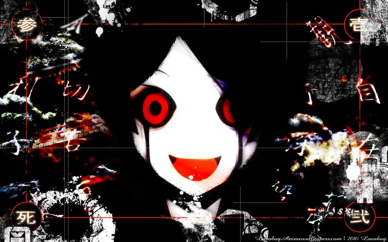 Anime character with red eyes