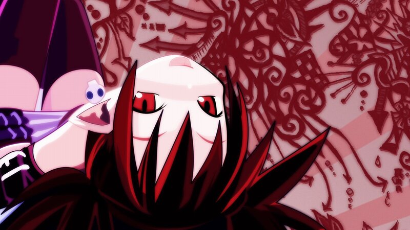 Anime character with red eyes