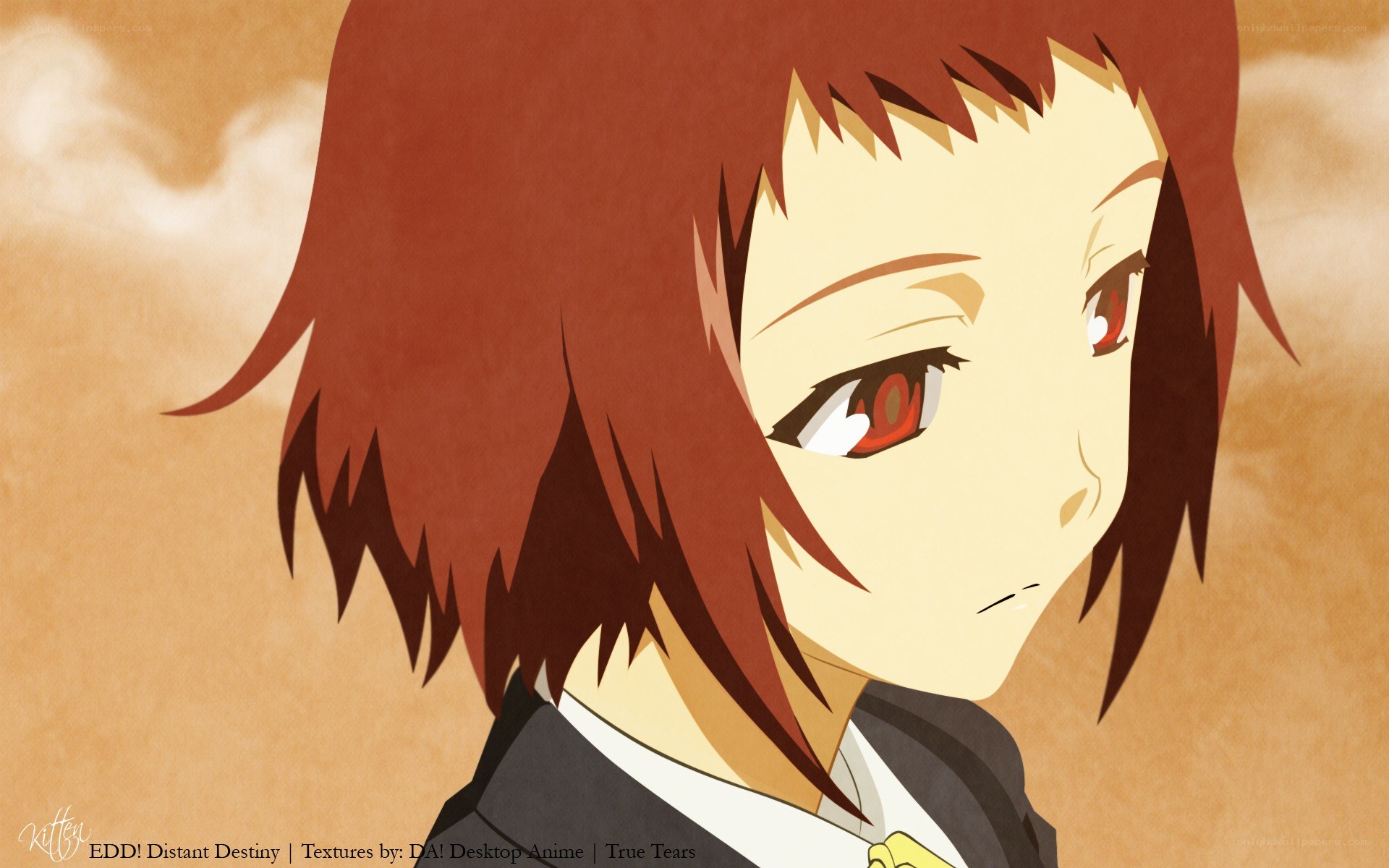 anime character with red eyes