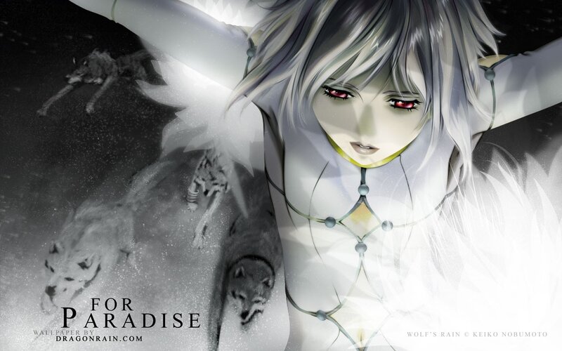 Anime character with red eyes