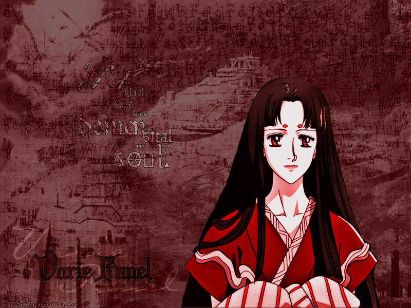 anime character with red eyes