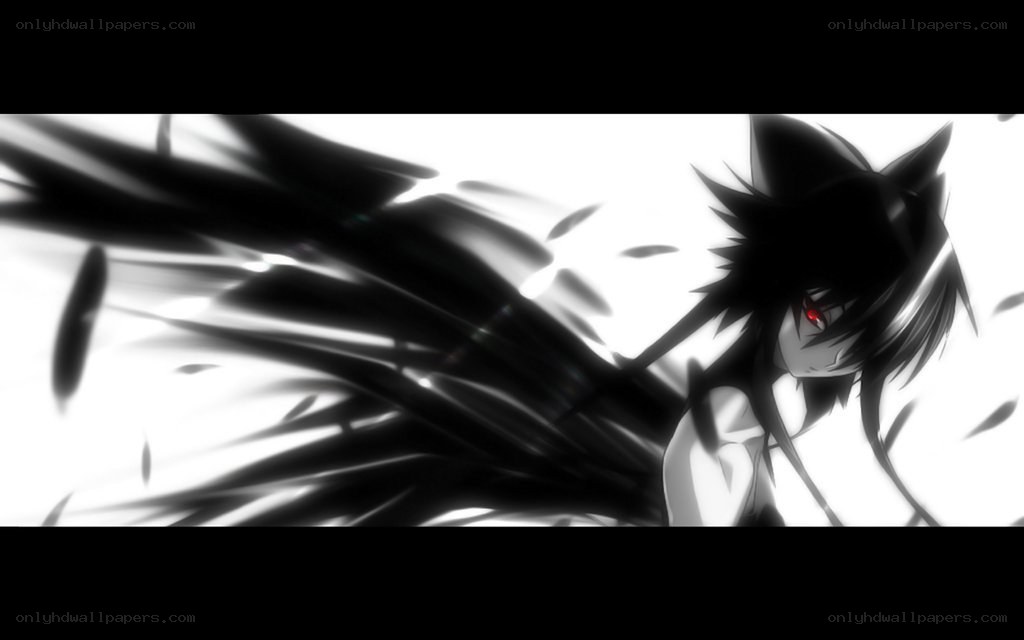 anime character with red eyes