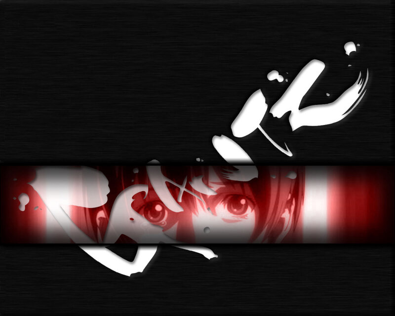 anime character with red eyes