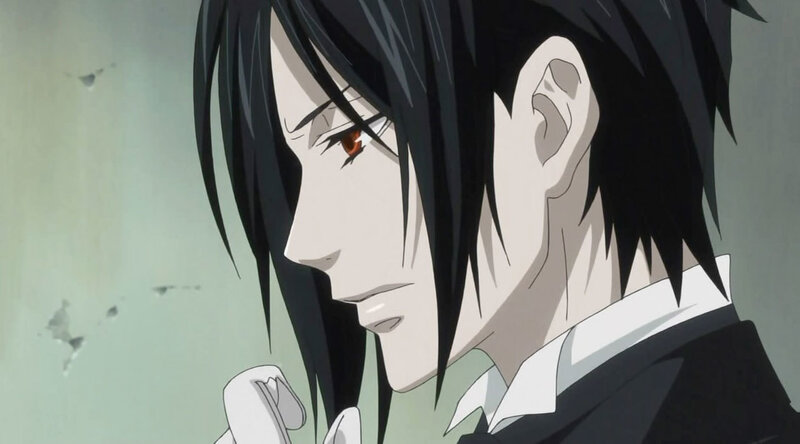 anime character with red eyes