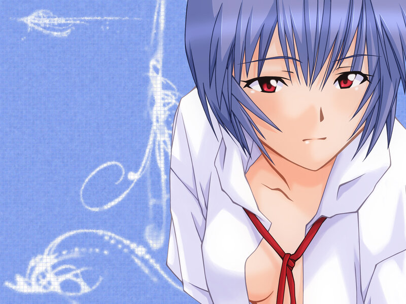 anime character with red eyes