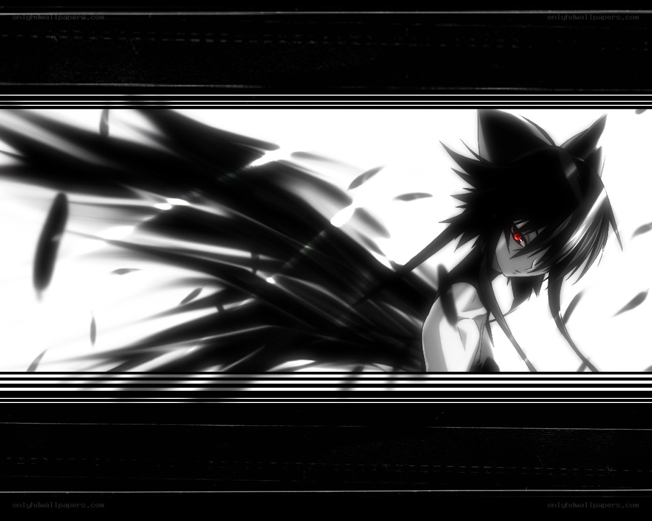 anime character with red eyes