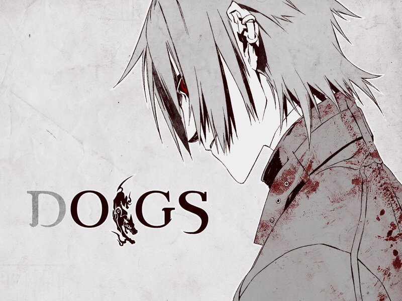 Anime Character with Red Eyes — Black, Dark, Dramatic, Manga