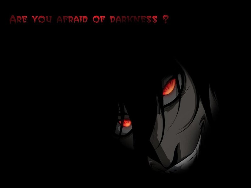 Anime Character with Red Eyes — Black, Dark, Ominous
