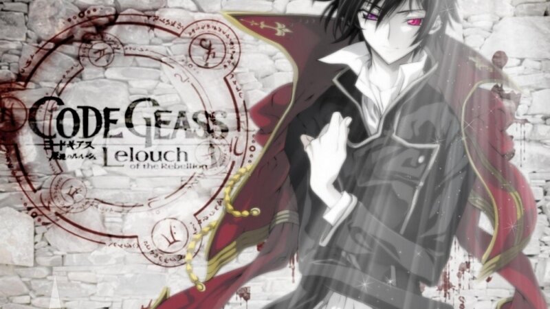 Anime Character with Red Eyes — Black, Dramatic, Magic Circle