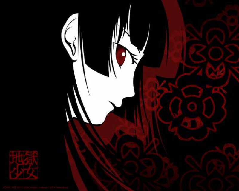 Anime Character with Red Eyes — Black, Dramatic, Manga, Red Eyes, Black Hair