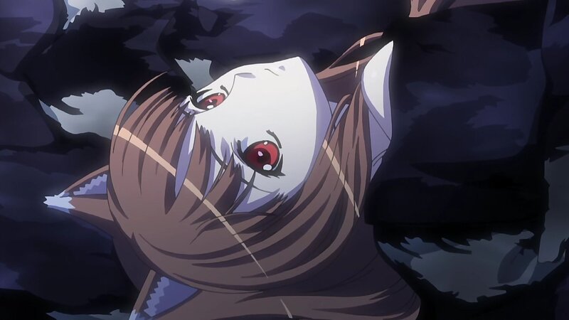 Anime Character with Red Eyes — Black, Dramatic, Night, Red Eyes, Brown Hair