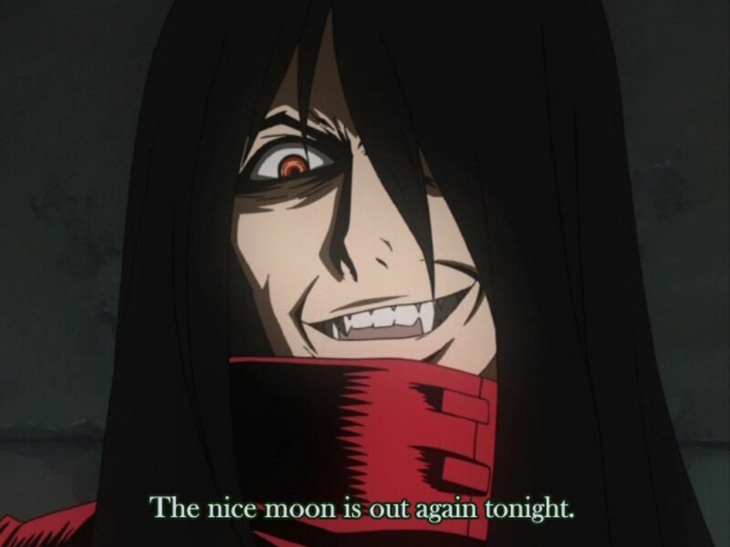 Anime Character with Red Eyes — Black, Menacing