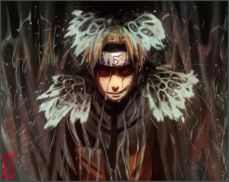 Anime Character with Red Eyes — Brown, Dramatic, Digital Art, Red Eyes