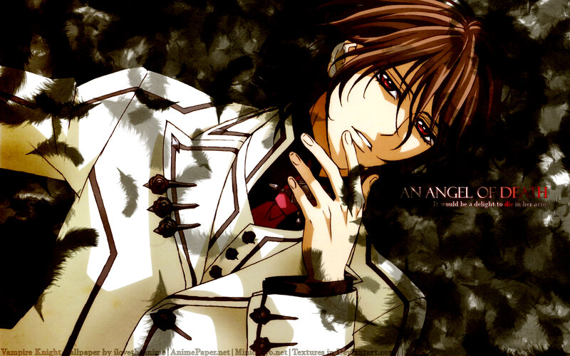 Anime Character with Red Eyes — Brown, Dramatic, Manga, Feathers