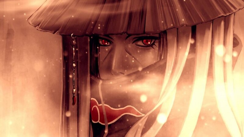 Anime Character with Red Eyes — Brown, Dramatic, Manga, Red Eyes