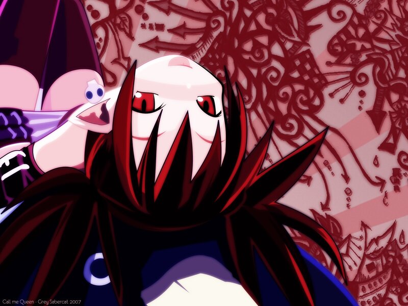 Anime Character with Red Eyes — Dramatic, Digital Art, Red Hair