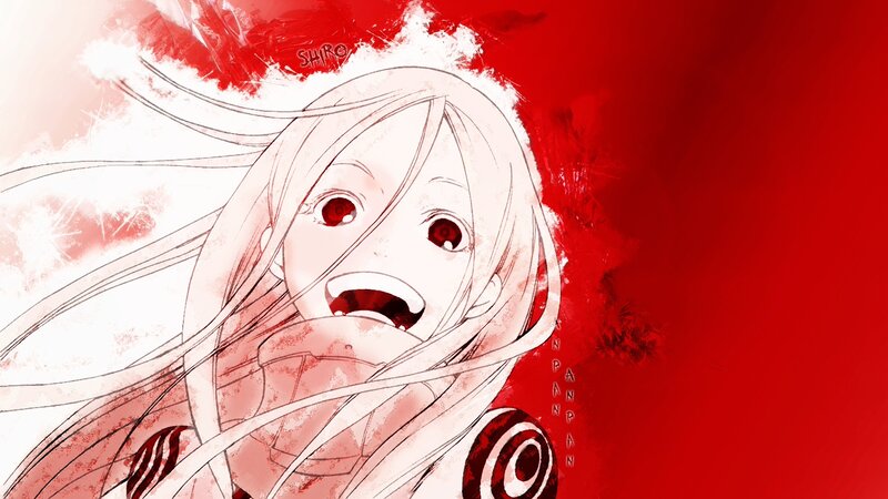Anime Character with Red Eyes — Dramatic, Manga, Red Background