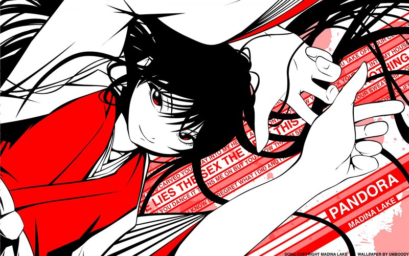 Anime Character with Red Eyes — Dramatic, Manga, Red Kimono