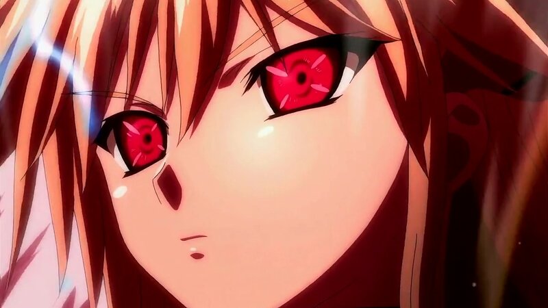 Anime Character with Red Eyes — Dramatic, Red Eyes